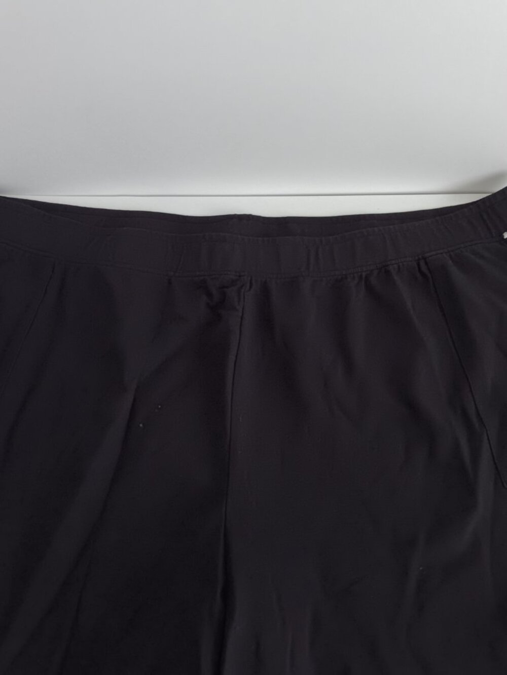 Cuddl Duds Cottonwear+ Crochet Trim Straight Leg Pant, Black Sz 2X a694390 - Picture 2 of 4